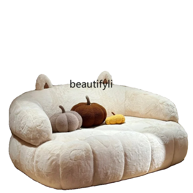 Human Kennel Japanese Style Plush Lazy Sofa Small Apartment Cat Nest Girl Cloth Cartoon Bedroom