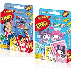 UNO Stitch Chessboard Game Anime Cartoon Kawaii Character Pattern Family Fun Entertainment UNO Card Game Christmas Gift