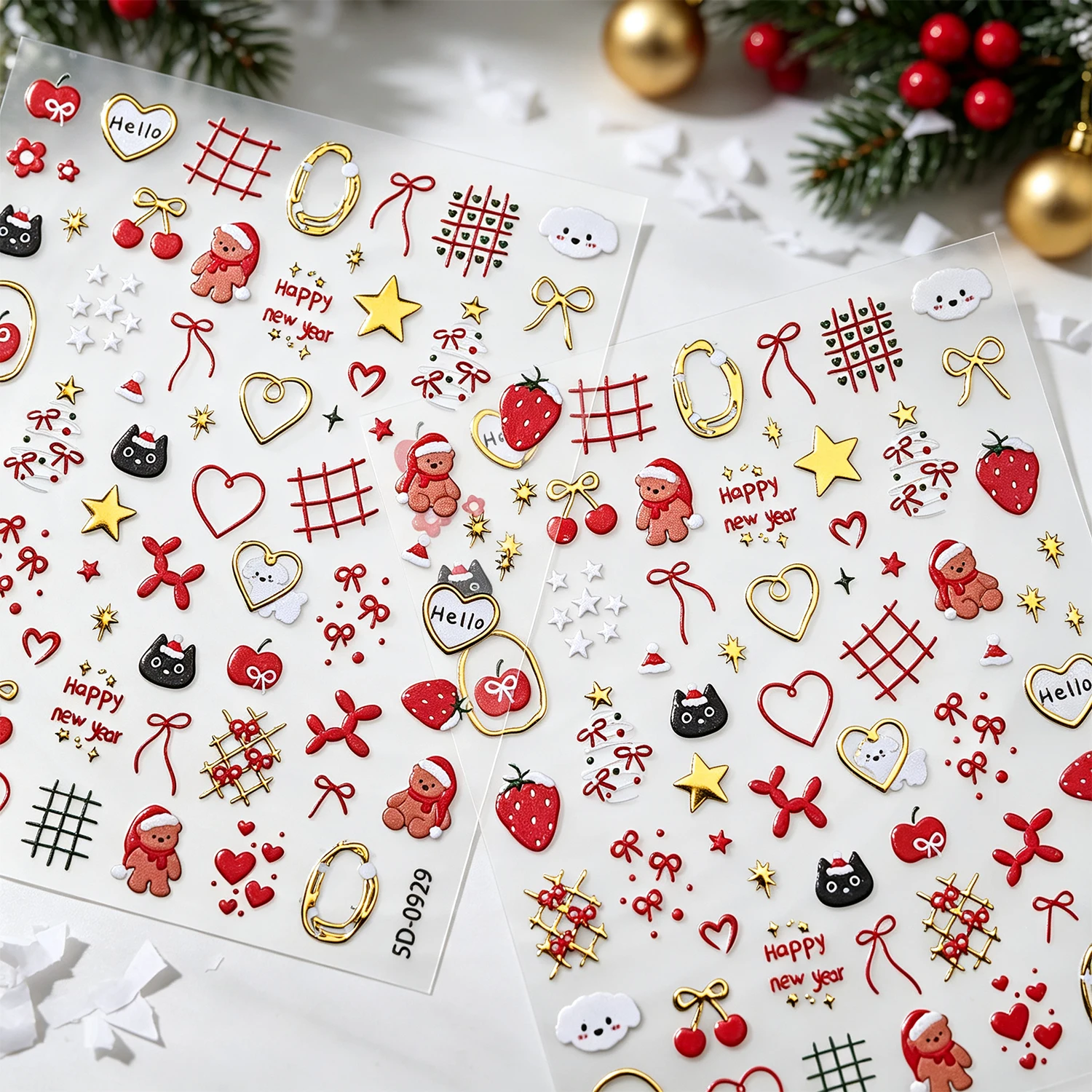 5D Kerst- en Nieuwjaarsnagelst - Nail Art Xmas recensie en prijs