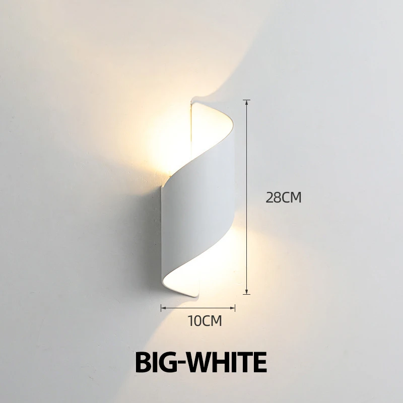Spiraalvormig ontwerp LED-wandlamp 10W binnenwandlampen Waterdicht buiten Modern Scandinavisch schanslamp Binnenwandlamp Home Decor