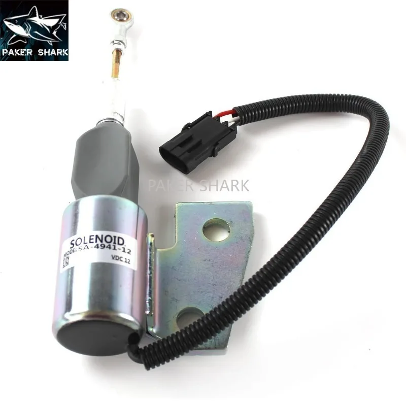 

3991167 SA-4941-12 3964627 J932529 J931167 J930658 для двигателя Cummins 4BT 6BT Соленоид R130 R170 584E 585E Соленоид отключения топлива