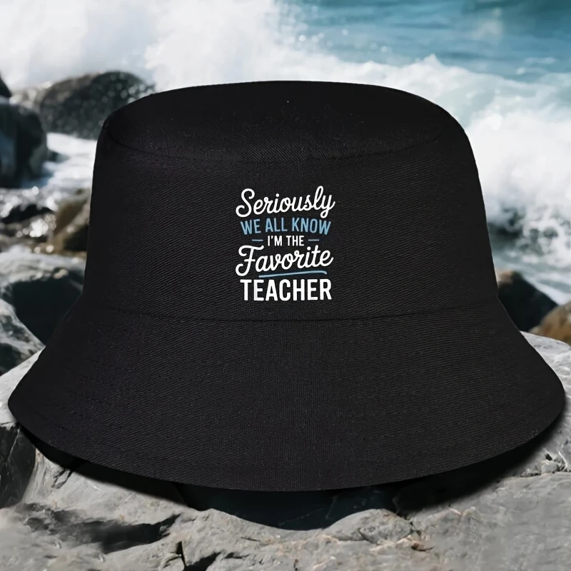 Sincèrement, nous reconnaînons tous que je suis l'instructeur préféré. Chapeau de pêcheur hilarant pour enseignants, idéal pour le printemps