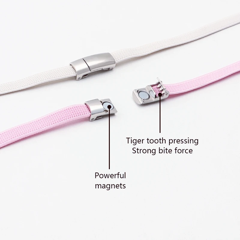 2Set Magnetic Shoe laces without ties Flat Elastic Laces Sneakers Boots No Tie Shoelace Rubber Bands for Shoes Accessories