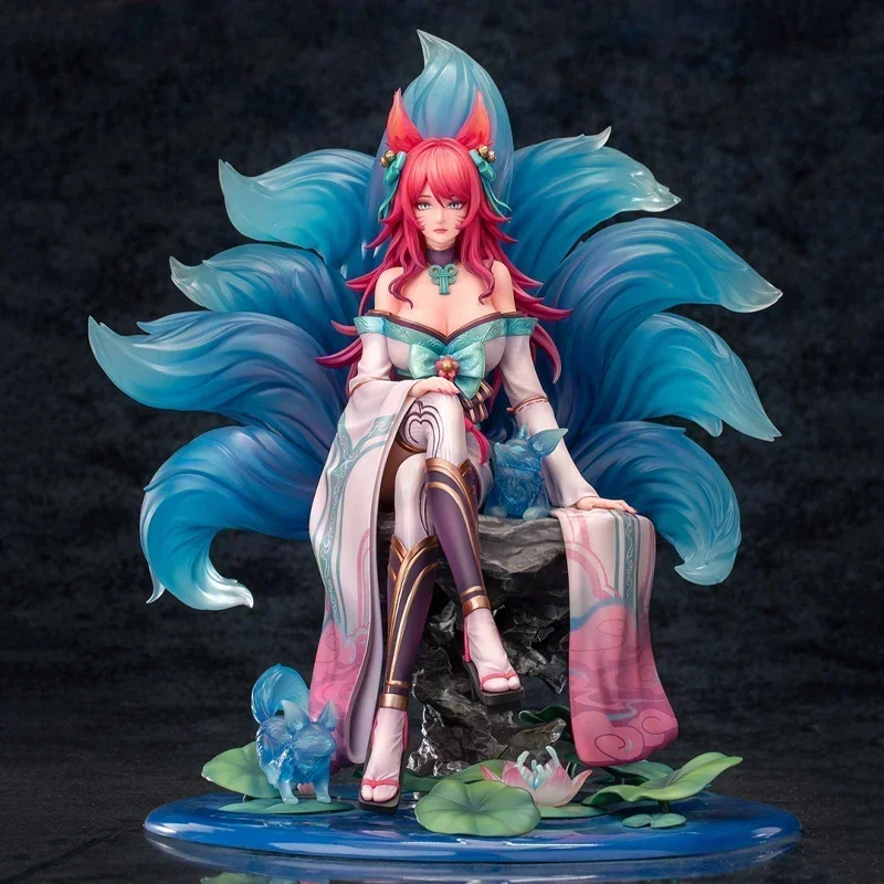 Em estoque myethos espírito flor ahri original anime figura colecionável modelo bonecas estatueta ornamento presentes brinquedo