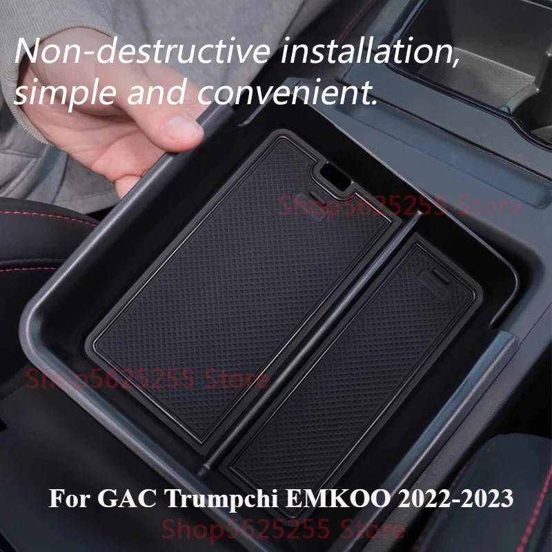 

Lower Central Control Storage Box For GAC Trumpchi EMKOO 2022-2023 Car Armrest Storage Box Compartment Modified Supplies