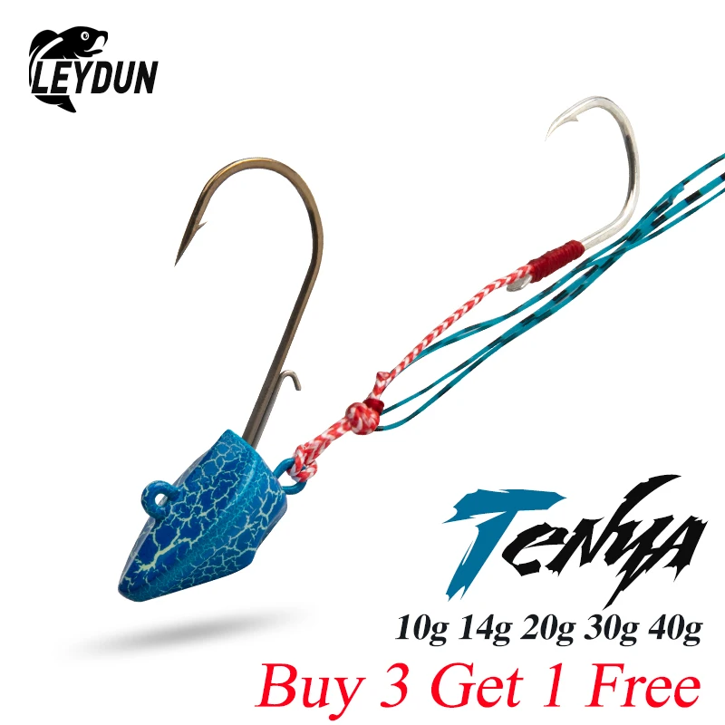 LEYDUN Hot Fishing Lures DEEP CONTROL UP Tenya Madai Jig Kabura Saltwater Jighead Lead Sea Boating Bait Shrimp Rubber Skirt Jigs