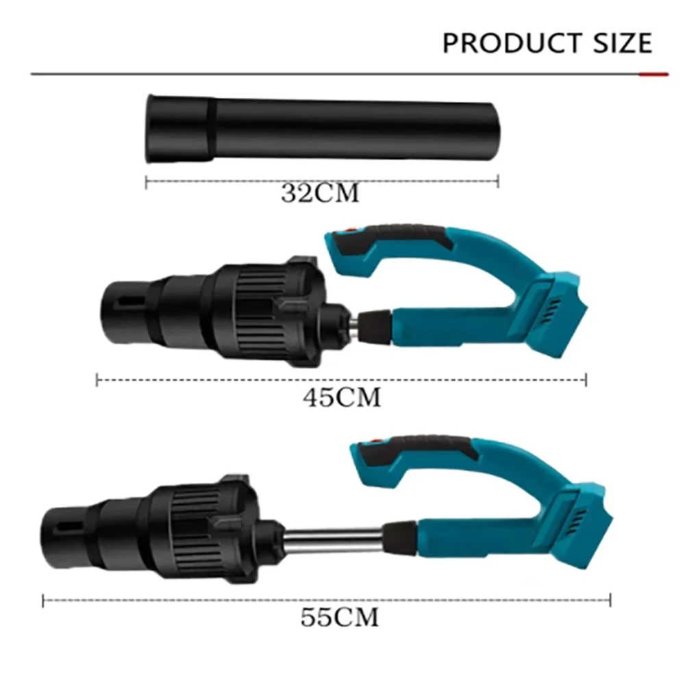 160000 Rpm PEIX21V Leaf Blowe Cleaner Brushless Lithium Battery, Used in Workshops and Courtyards, Suitable For Makita Batteries