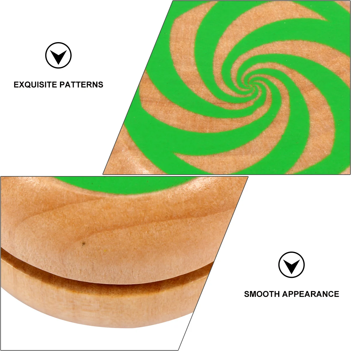 

2Pcs Wooden Educational Finger Game for Children Fun Easy to Use Flexible Wrist Exercise Yoyo Ball Wooden Yo-Yo Toy