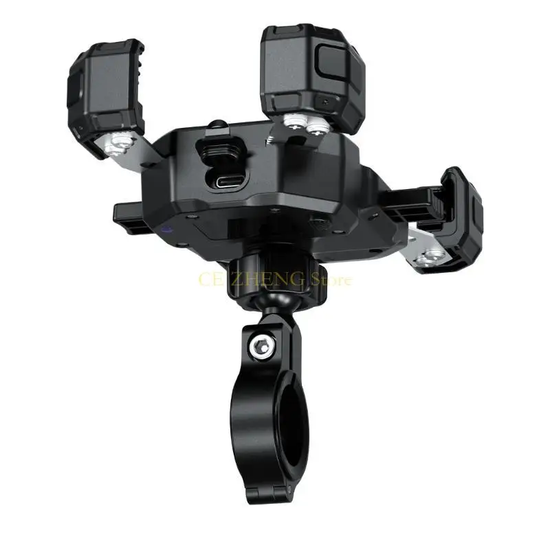 

E56B Phone Holder 360 Degree Rotating Phone Cradle 15W Wireless USB C 18W Charging