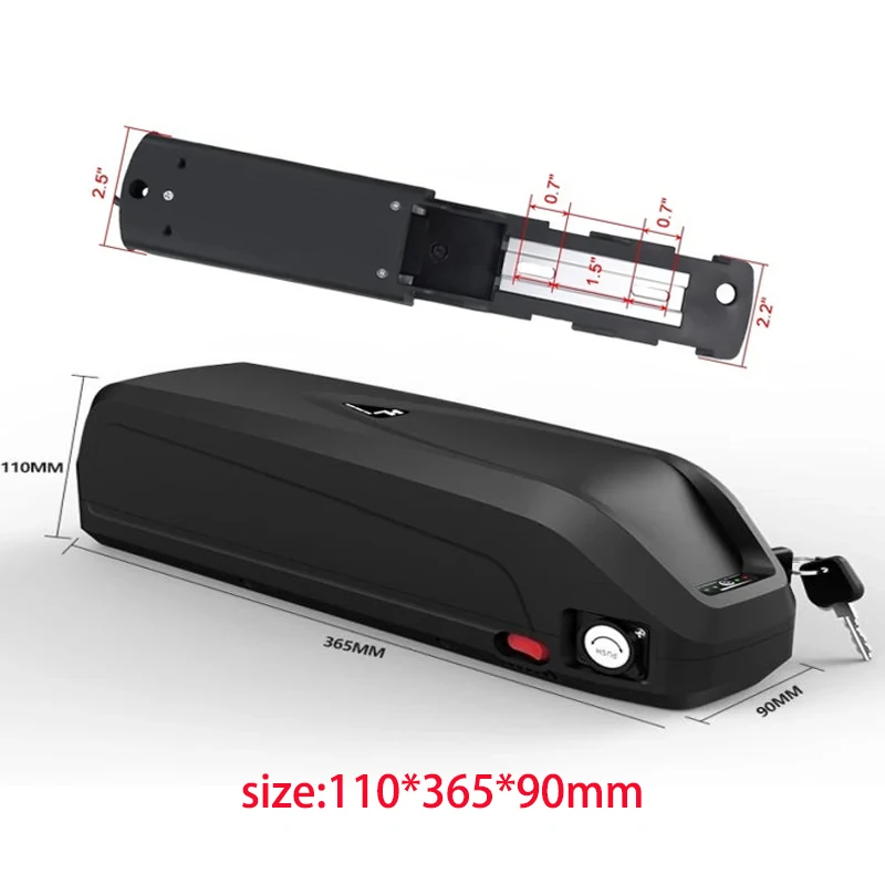 36V 48V 52V Hailong original lithium battery pack, for 250W 350W 500W 750W,with 30A BMS,charger,USB,18650 20AH Power cell