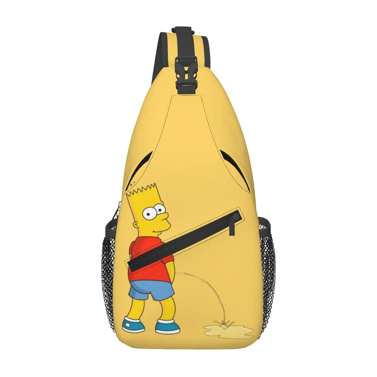 

Custom Simpsons Shoulder Crossbody Chest Backpack For Cycling Shoulder Chest Bags Sling Bag Animated Sitcom Shoulder Backpack