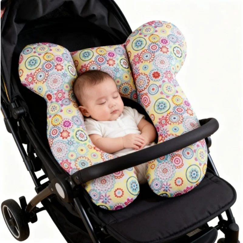 Cuscino da viaggio per bambini |   Supporto per testa e collo per neonati per passeggino per seggiolino auto | Cuscino ergonomico modellante per la testa del neonato a forma di U