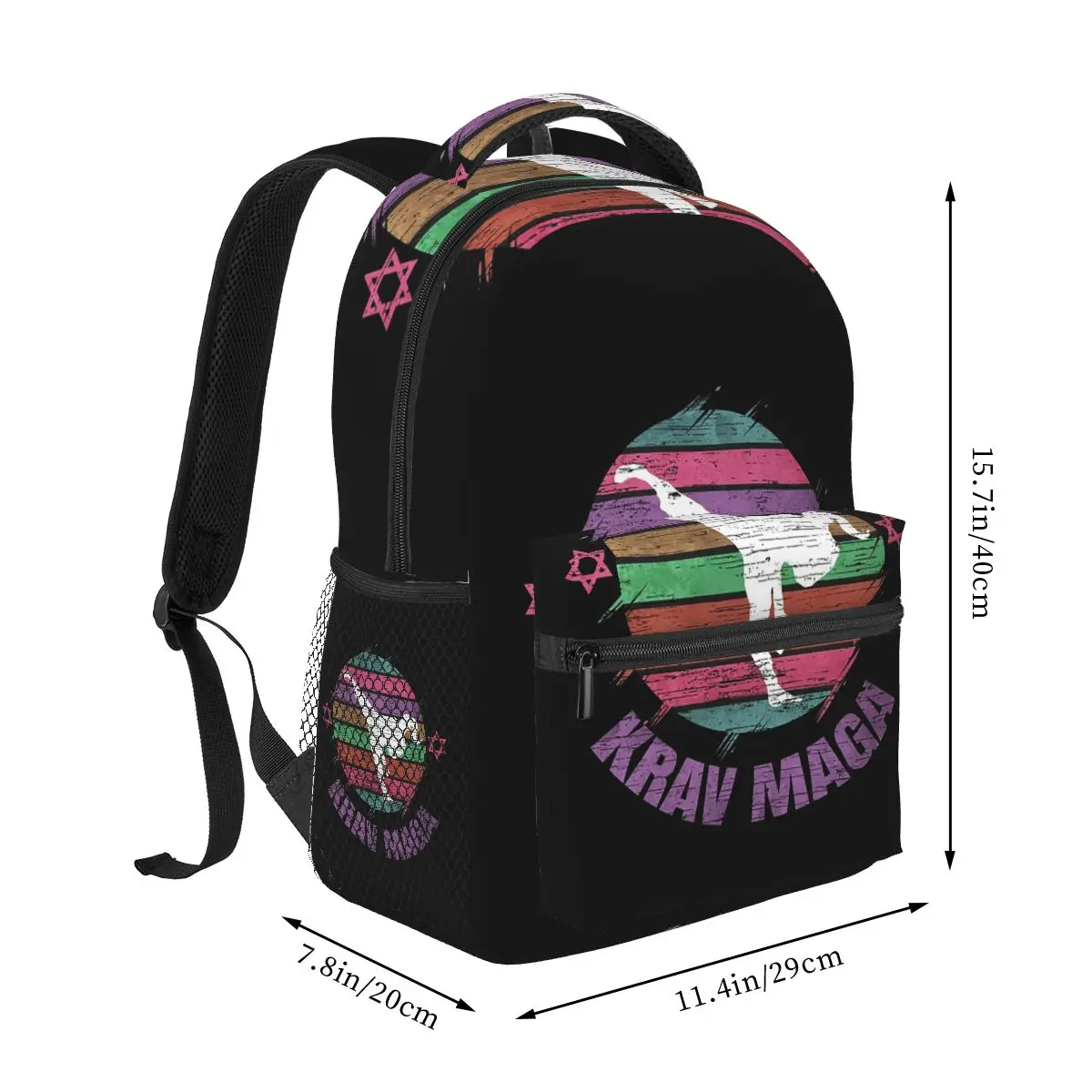 Krav Maga Training Mixed Martial Arts Combat Sports Backpacks Boys Girls Bookbag Children School Bags Rucksack Shoulder Bag