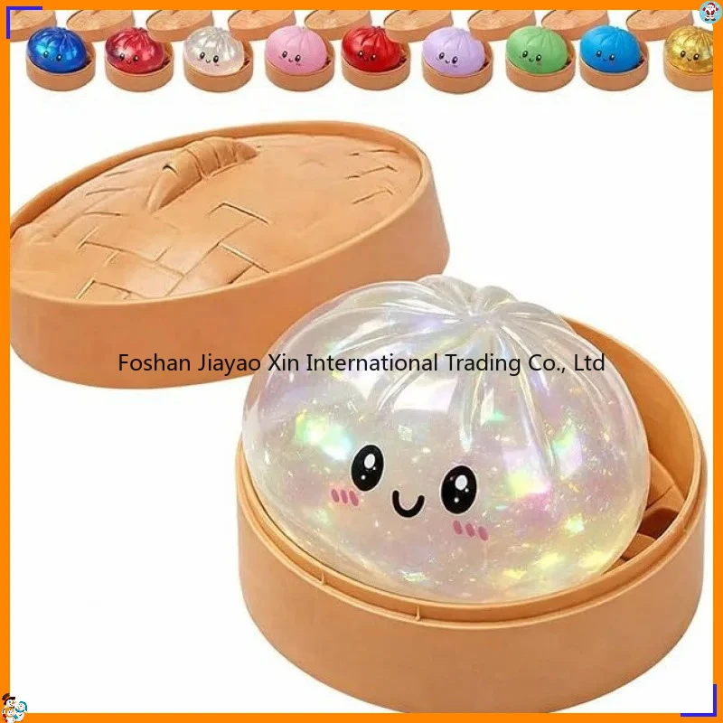 Hot Dumpling Decompression Squish Balls Reusable Low Rebound Stress Dough Toys for Home Office Decoration Daily Gifts