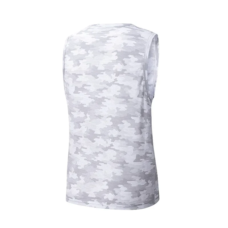 Outdoor Herren Schnelltrocknend Fitness Bodybuilding Shirt Ärmellos Tarnmuster T-Shirt Männliche Basketball-Weste Atmungsaktives Mesh Gym Tanktop für Männer – Detail 8