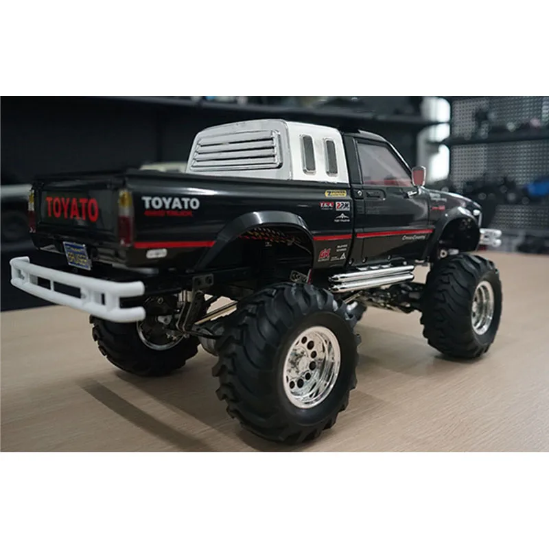 HG 1/10 Black P407 Pickup 4*4 RC Car Remote Control Crawler KIT Chassis Axles Shaft Hub Outdoor Toys For Boys Gift TH05147-SMT6