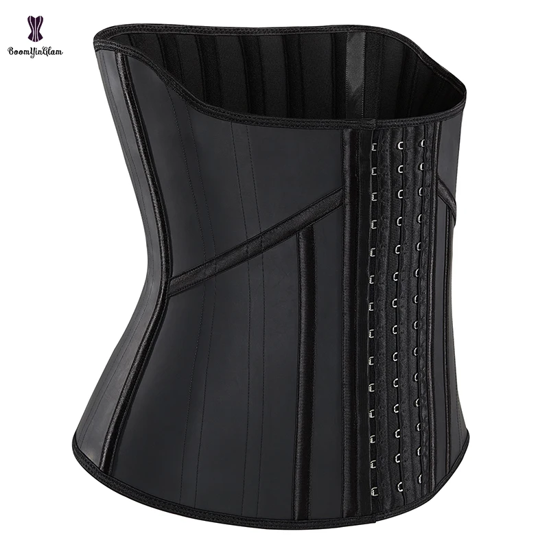 

Pushing Holes Women's Latex Under Bust Kotsett 21 Stainless Spiral Steel Boned Waist Training Corset For Weight Loss