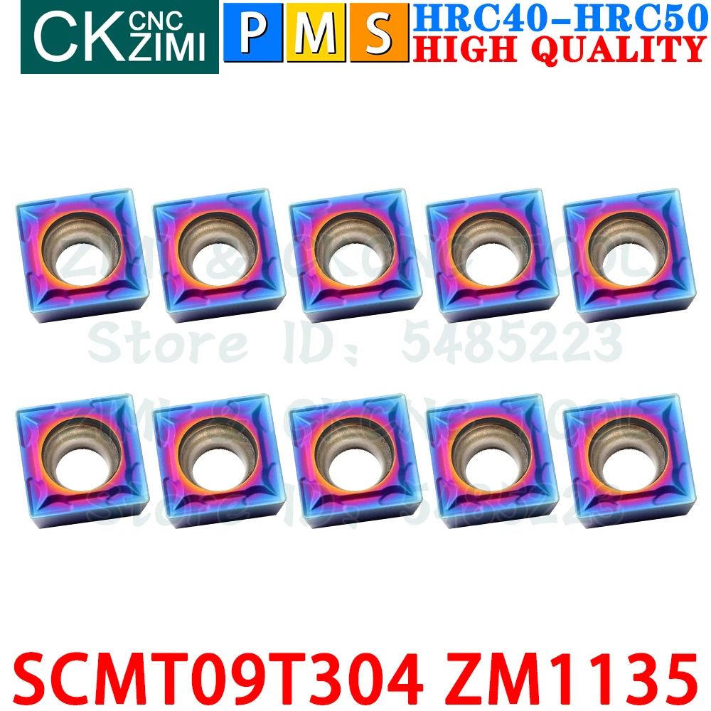 Imagem -02 - Scmt 09t304 Zm1135 Pastilhas de Metal Duro Ferramentas de Pastilhas de Torneamento Internas Externas Ferramentas de Corte de Torno de Metal Cnc Scmt32.51 Scmt09t3 Scmt 09t3 Ferramentas de Carpintaria Scmt09t304 Zm1135