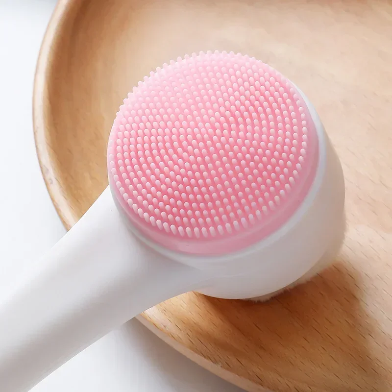 Siliconen Gezichtsreinigingsborstel Dubbelzijdig Gezichtsreiniger Mee-Eter Verwijdering Poriënreiniger Exfoliator Gezicht Scrub Huidverzorgingstool