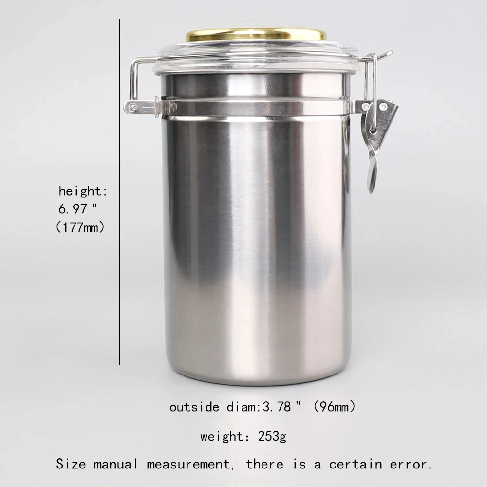 Stainless steel sealed tank Cigar humidification tank Thicken stainless steel storage tank Moisture-proof fresh-keep 177mm*96mm