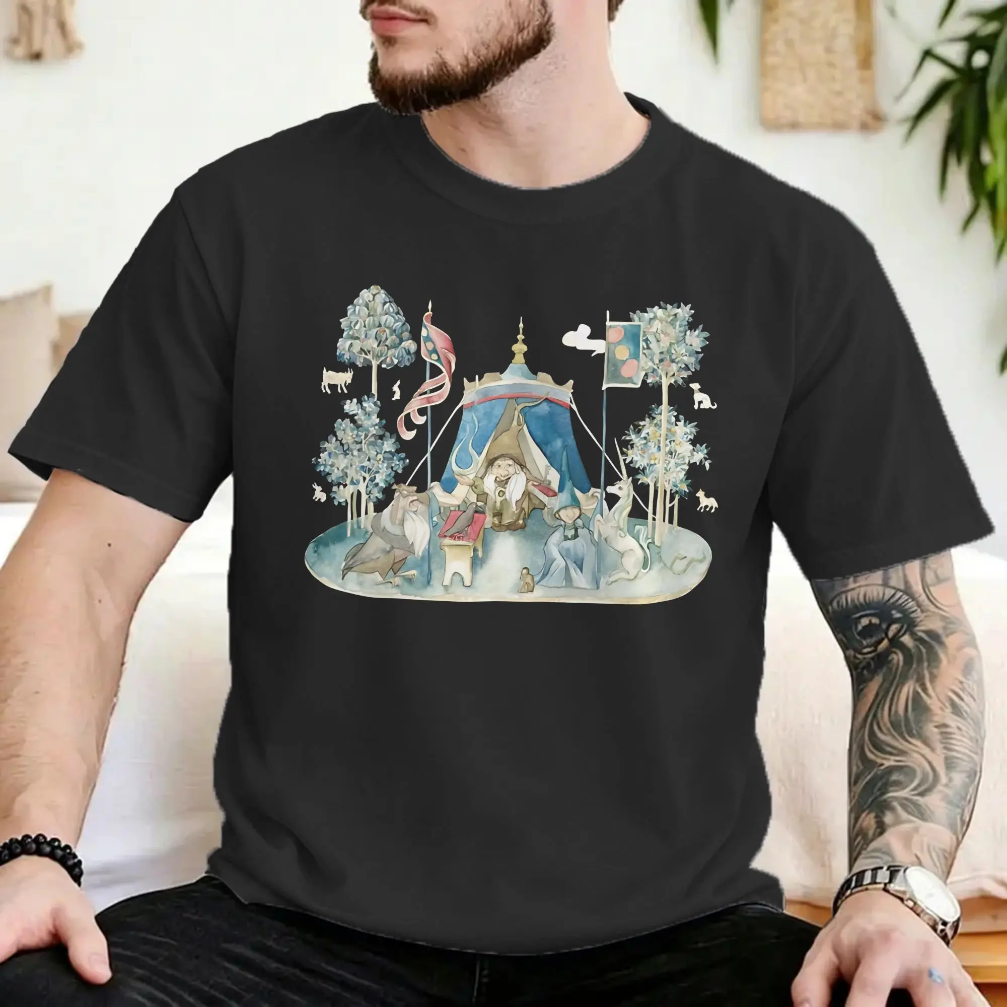 The Last Unicorn T-Shirt Men Women Fairy Tales Leisure 100% Cotton Tee Shirt O Neck Short Sleeve T Shirt Plus Size Clothes