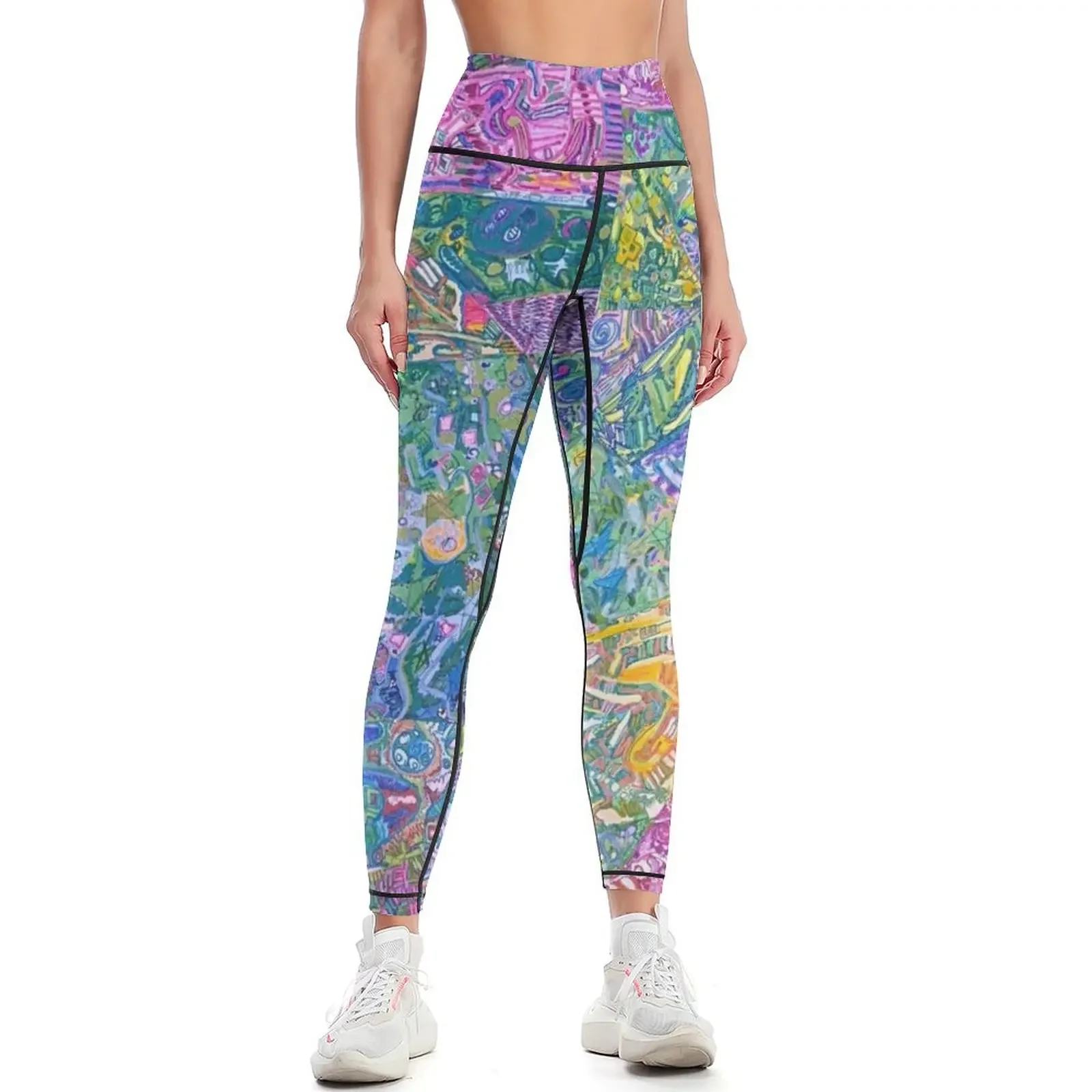 

Give Me a Hand Leggings sporty woman gym Sports pants for Women's trousers Sports female Womens Leggings