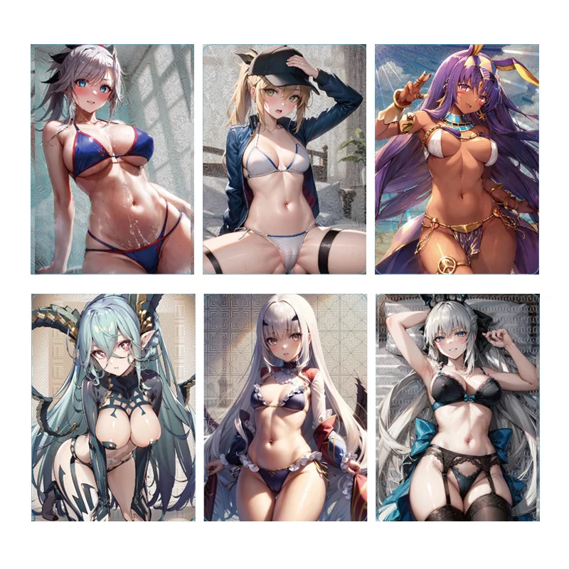 

63*88mm 8Pcs/Set Fate/Grand Order Flash Cards Morgan Tiamat Lady Avalon Diy Gift Toys Game Anime Collection Cards