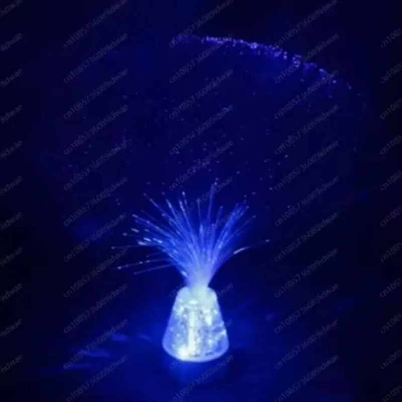 Ice crystal transparent base LED decorative light, gypsy fiber optic light