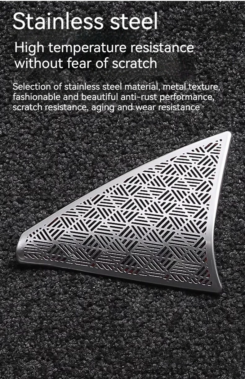 لسيارات BMW 5 Series i5 G60 2024 A-عمود منفذ الهواء غطاء غبار سيارة A-عمود الباب الأمامي عالية المدى القرن مكبر الصوت غطاء ملصق