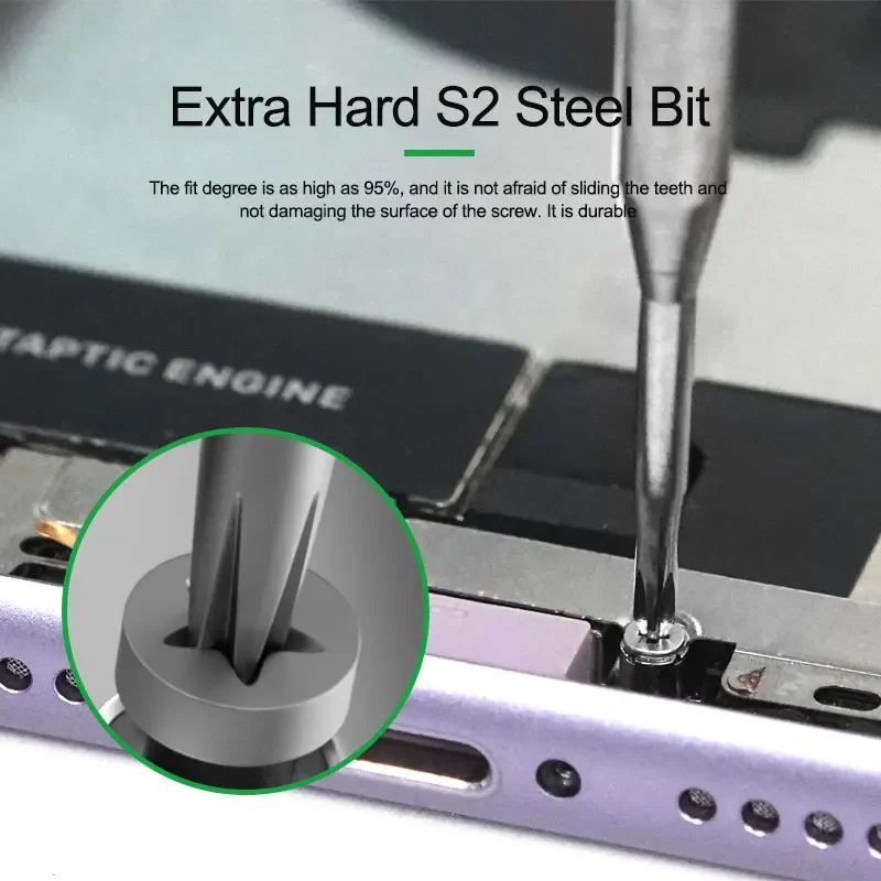 RELIFE RL-728 S2 Steel Opening Screwdriver Set for Mobile Phone Tablet LCD Screen Dismantling Combat Screwdriver Set Tool