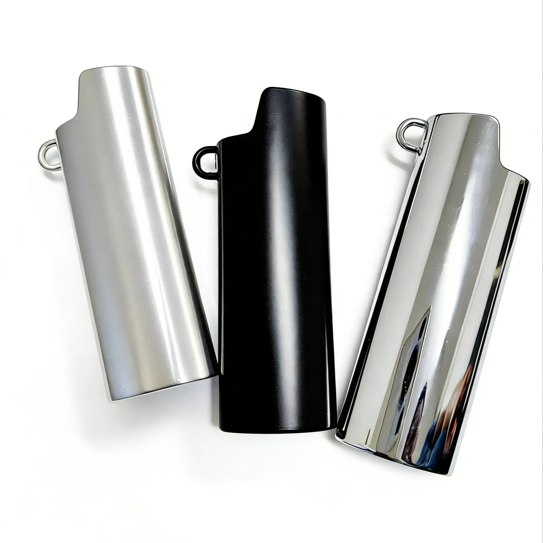 Electroplated Mirror Zinc Alloy Shell For Bic J6 Large Lighter With Necklace Hole