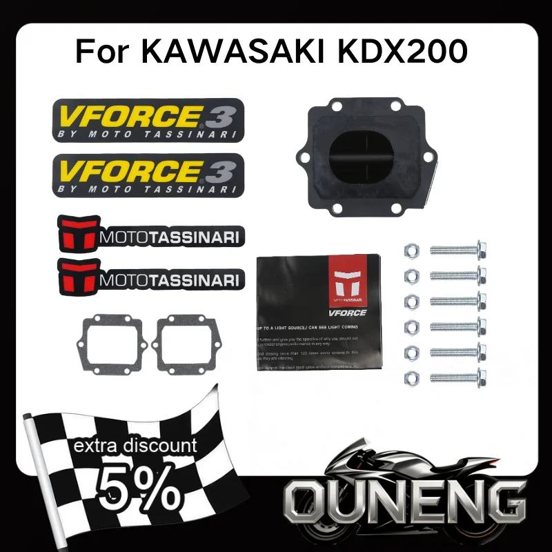 

For KAWASAKI KX125 KMX125 1999 2001 KX500 KX 125 500 KMX 125 KDX200 220 KRR KRZ150 KMX500 Motorcycle Reed Valve V-Force 3 V313A