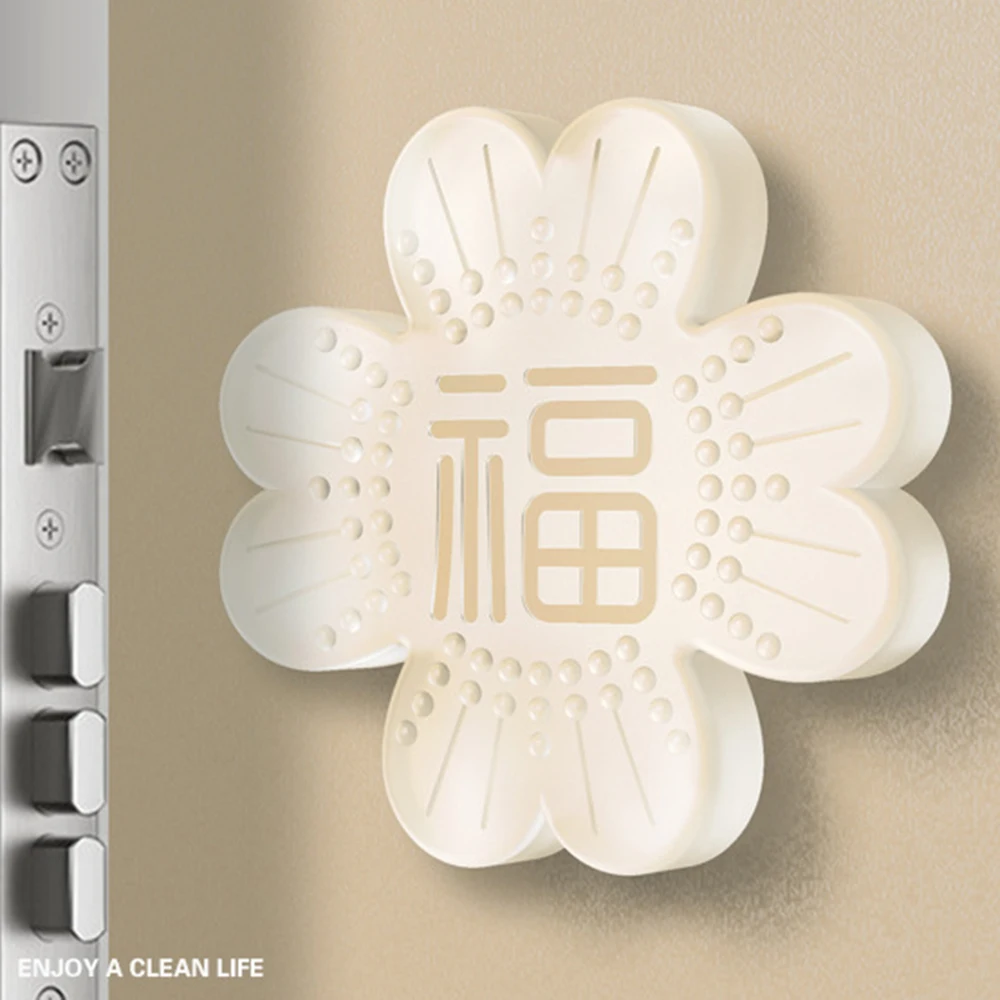 

Silicone Flower Shaped Wall Door Stopper Durable Anti-Collision Door Sticker For Wardrobe