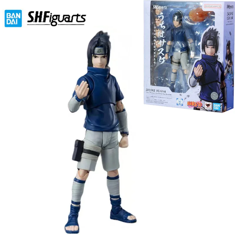 

Bandai Genuine NARUTO S.H.Figuarts Series Finished Model Kit Anime Figure Juvenile SASUKE UCHIHA Boy Action Assembly Toy