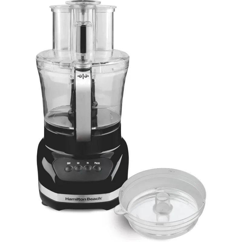 

12 Cup Food Processor & Vegetable Chopper with Additional Mini 4 Cup Bowl, Black (70580)