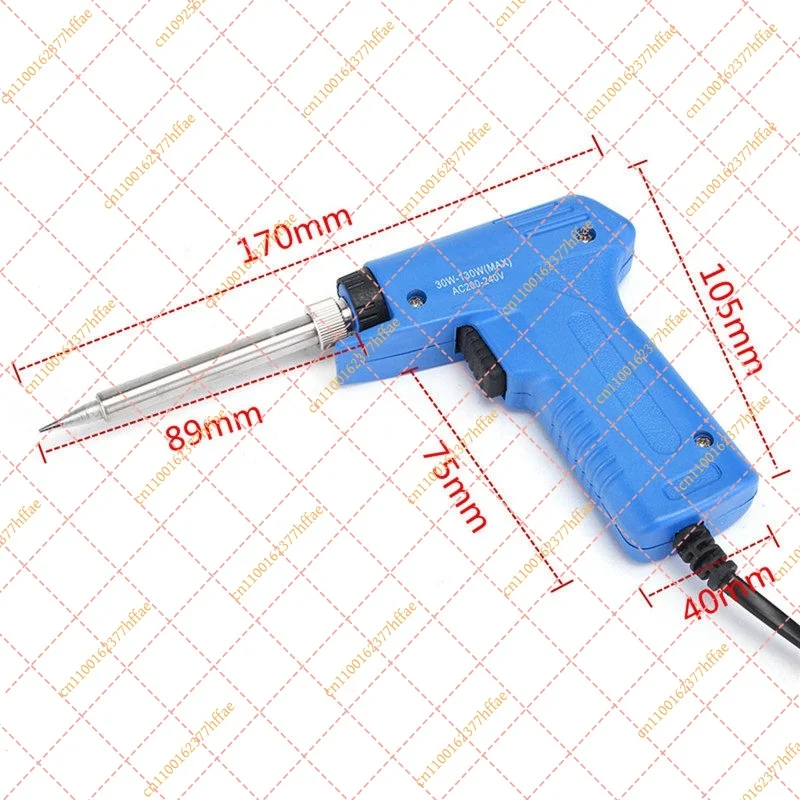 220V 30W-130W Adjustable Temperature Soldering Iron, Quick Heat-Up Professional Tool with US Plug