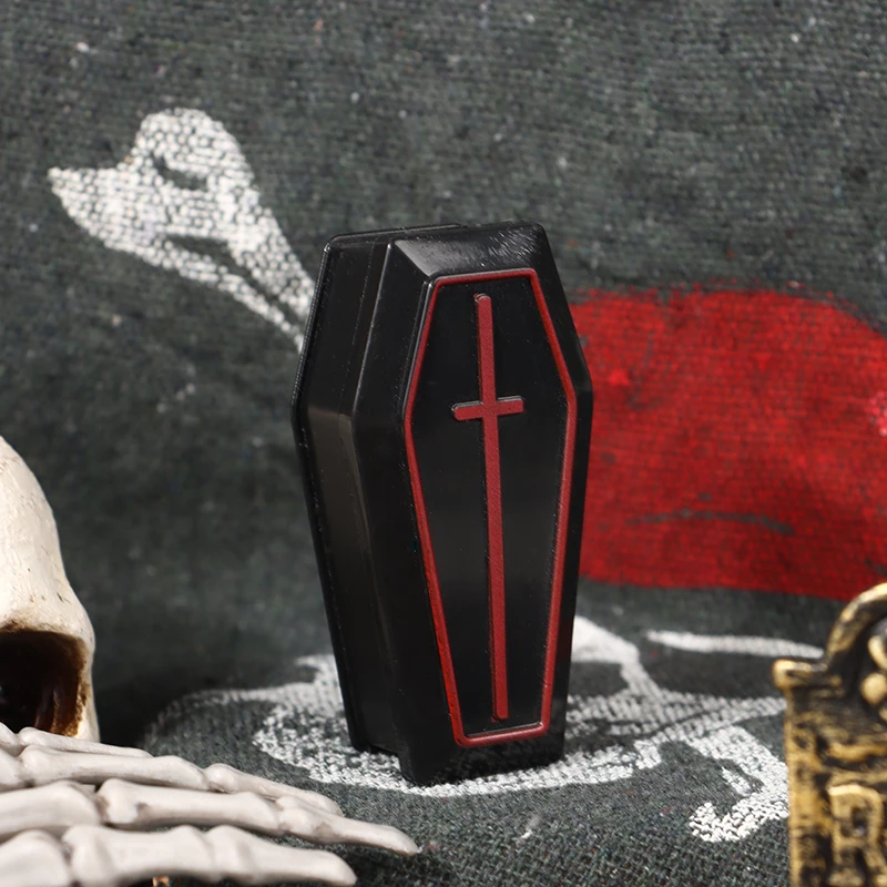 2pcs Miniature Empty Coffin Boxes Prank Props Miniature Coffin Box Halloween Party Props