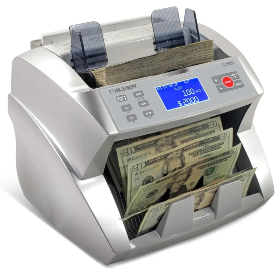 HighPerformance Bill Money Counter Machine with Advanced Counterfeit Detection Features Including UV MG IR DD DBL HLF CHN for A