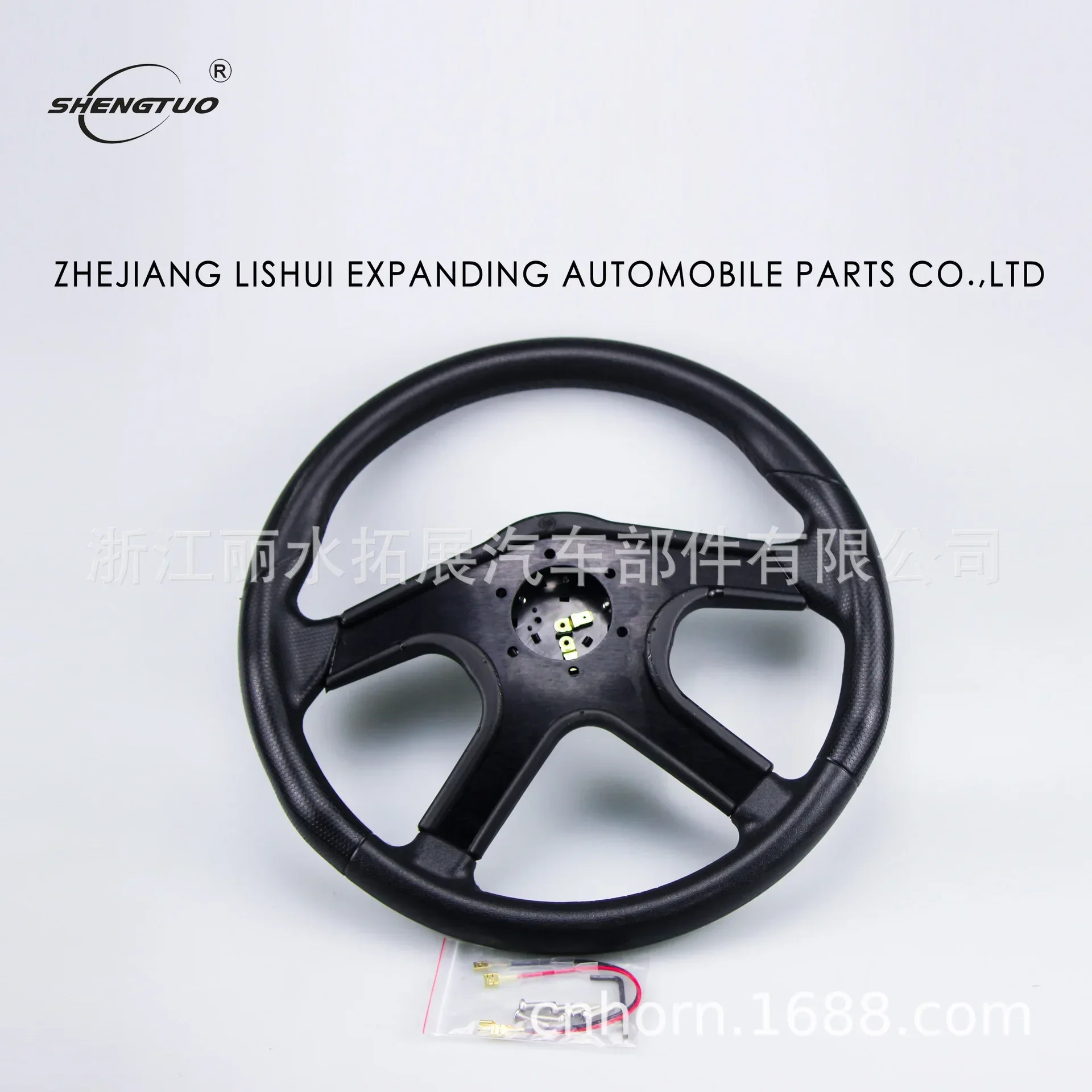 Car Tuning Steering Wheel Genuine Leather Drift Racing Game Steering Wheel Universal 350mm