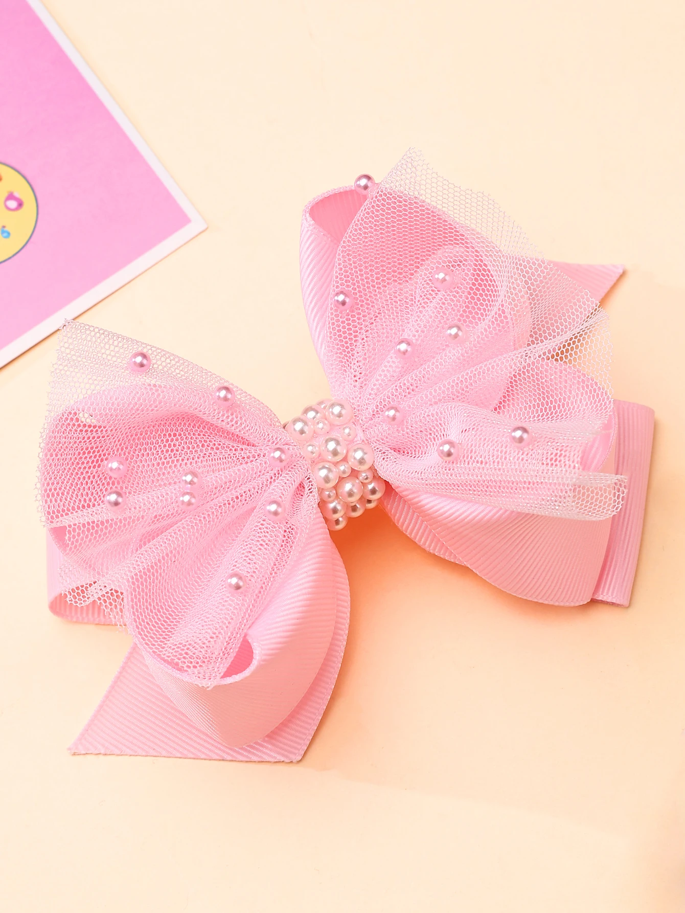 New Pearl Bow Hair Clips For Girls Solid Ribbon Flower Hairpins Children Boutique Barrettes Headwear Hair Accessories Gift