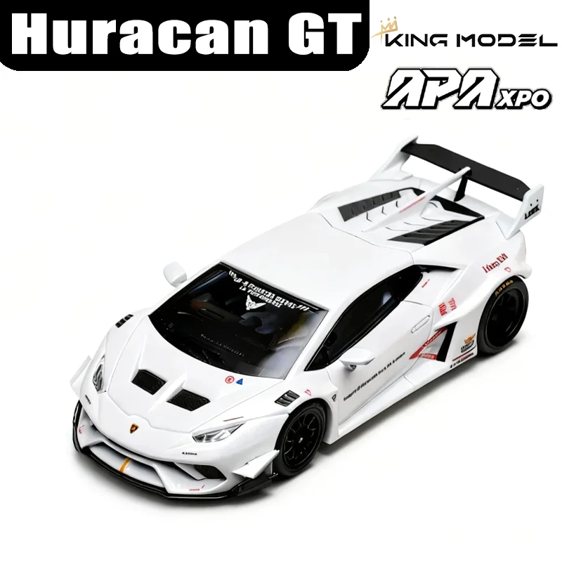 

МОДЕЛЬ KING 1/64 Huracan GT LBWK APAxpo, игрушка-мотор из сплава, литая под давлением металлическая модель, коллекция рождественских подарков для мальчиков