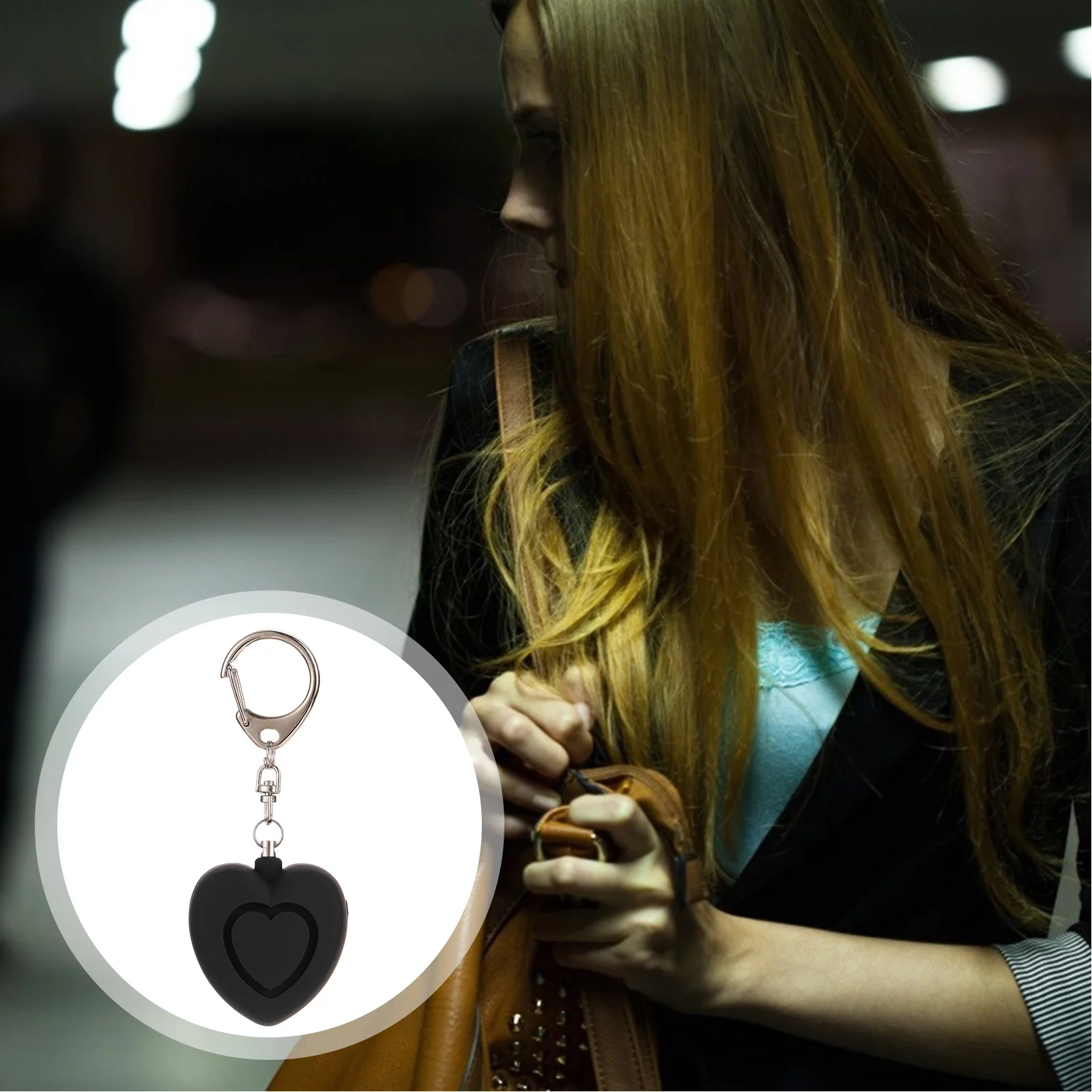 مكافحة الذئب إنذار المفاتيح صفارة الإنذار الأمن الشخصي مع ضوء LED لكبار السن الطلاب إنذار الطوارئ