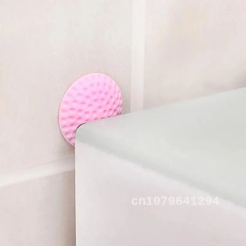 

Silicone Door Stopper Wall Protector for 1pc Doorknob: Shockproof Crash Pad Mat Pad Silent Door Rear Wall Shock Rails Furniture