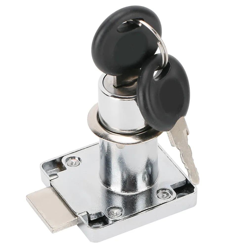 3pcs Security Zinc Alloy Drawer Lock Durable Universal Cabinet Lock Silver Cam Lock Home