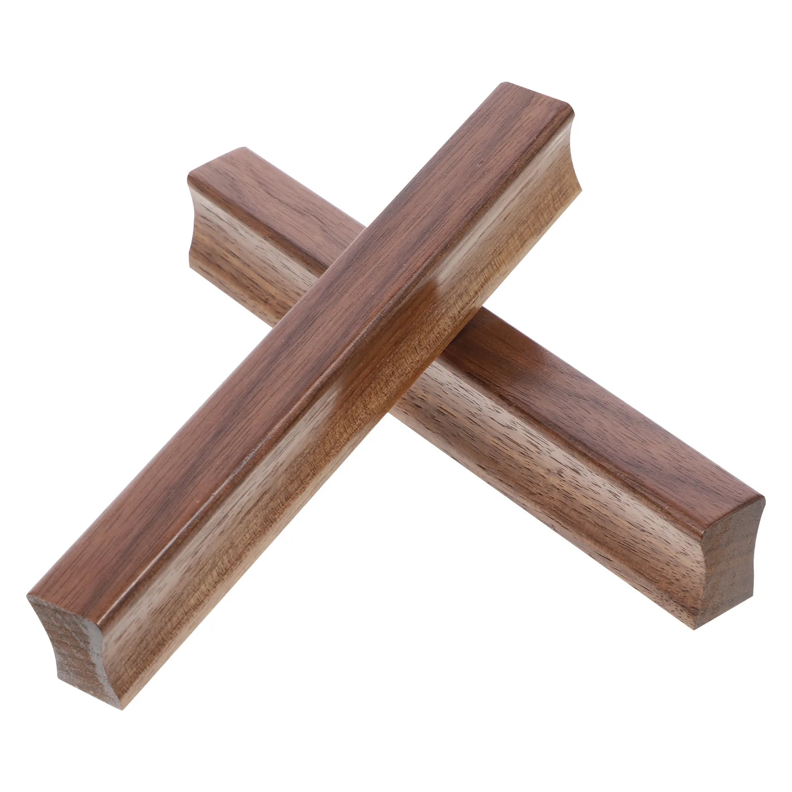 

2Pcs Smooth Wood Drawer Pulls Ergonomic Cabinet Handles for Wardrobe Dresser Kitchen Furniture Modern Simple Style Wood Cabinet