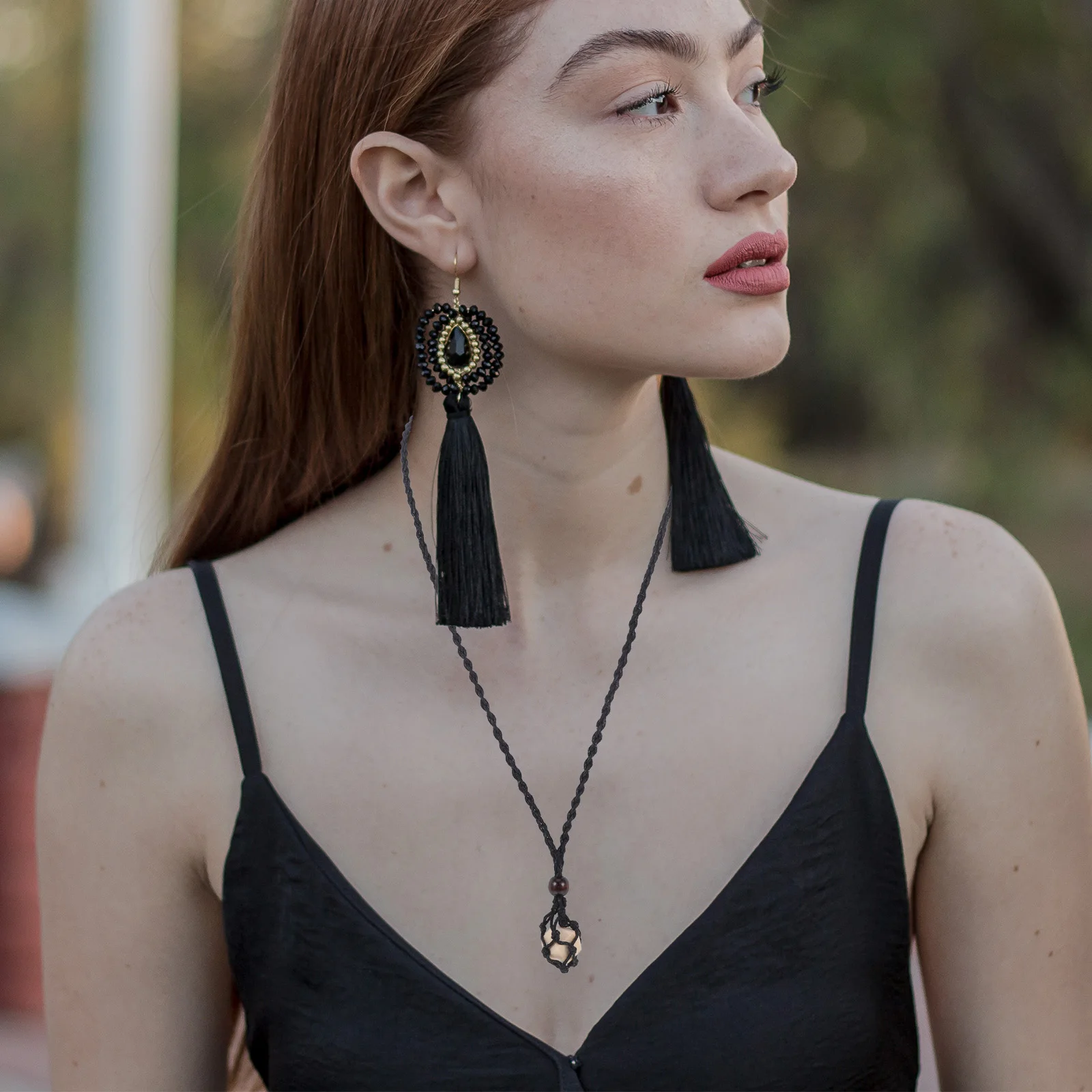 

3Pcs Braided Necklace Cord Empty Stone Holder Adjustable Stretchable Macrame Cage Crystal Gemstone Pendant Jewelry Accessories