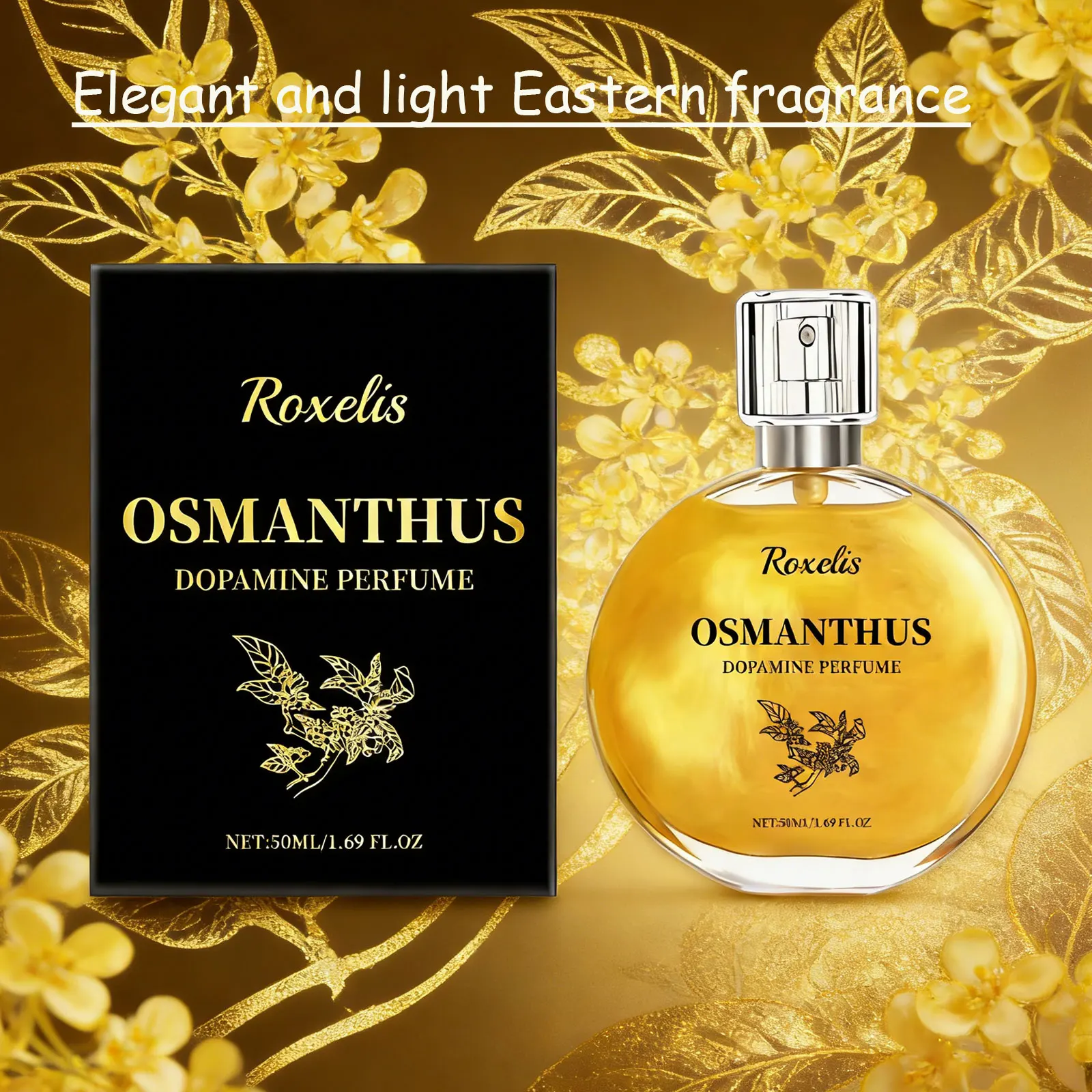 

50 мл парфюма с османтусом и допамином, уникальный, стойкий, свежий аромат, мягкий, не раздражающий, излучающий освежающий запах османтуса