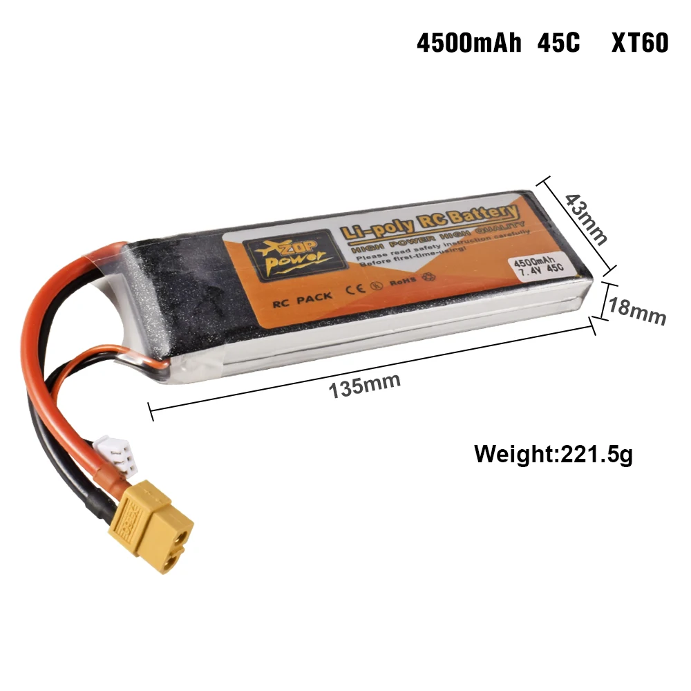 9IMOD 2S RC Lipo Battery 7.4V 650-6000mAh 25C-75C for RC Car Boat FPV Drone