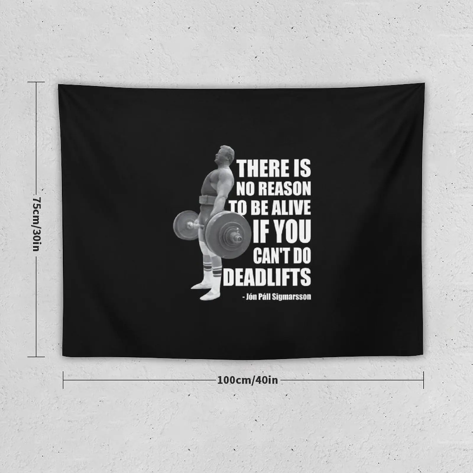 There Is No Reason To Be Alive If You Can't Deadlift Essential T-Shirt Tapestry Hanging Wall House Decor Tapestry