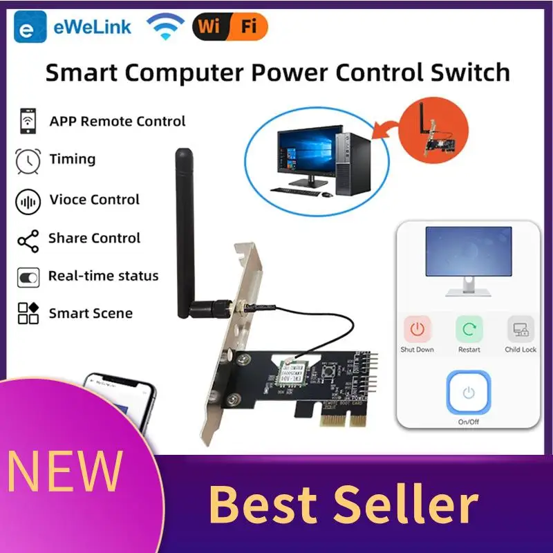 

M07K-Реле мощности смарт-компьютера Ewelink с голосовым управлением, дистанционный переключатель включения/выключения приложения с функциями таймера